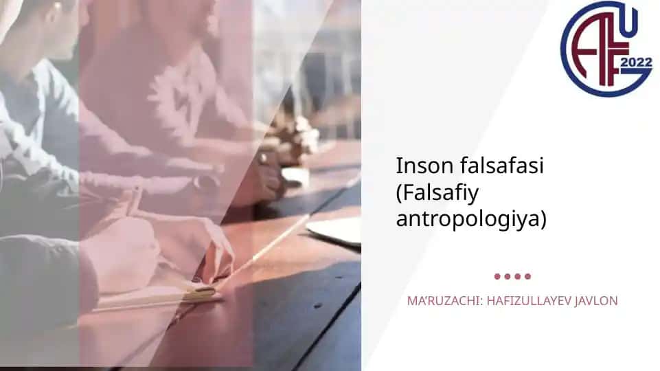 Insonfalsafasi(Falsafiyantropologiya)