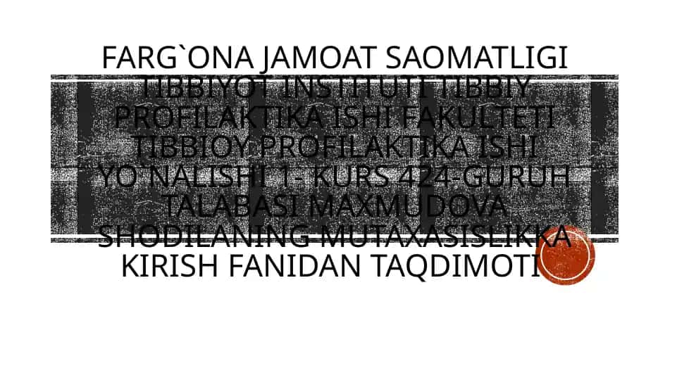 Gigiyena fanining tarixi va vujudga kelishi