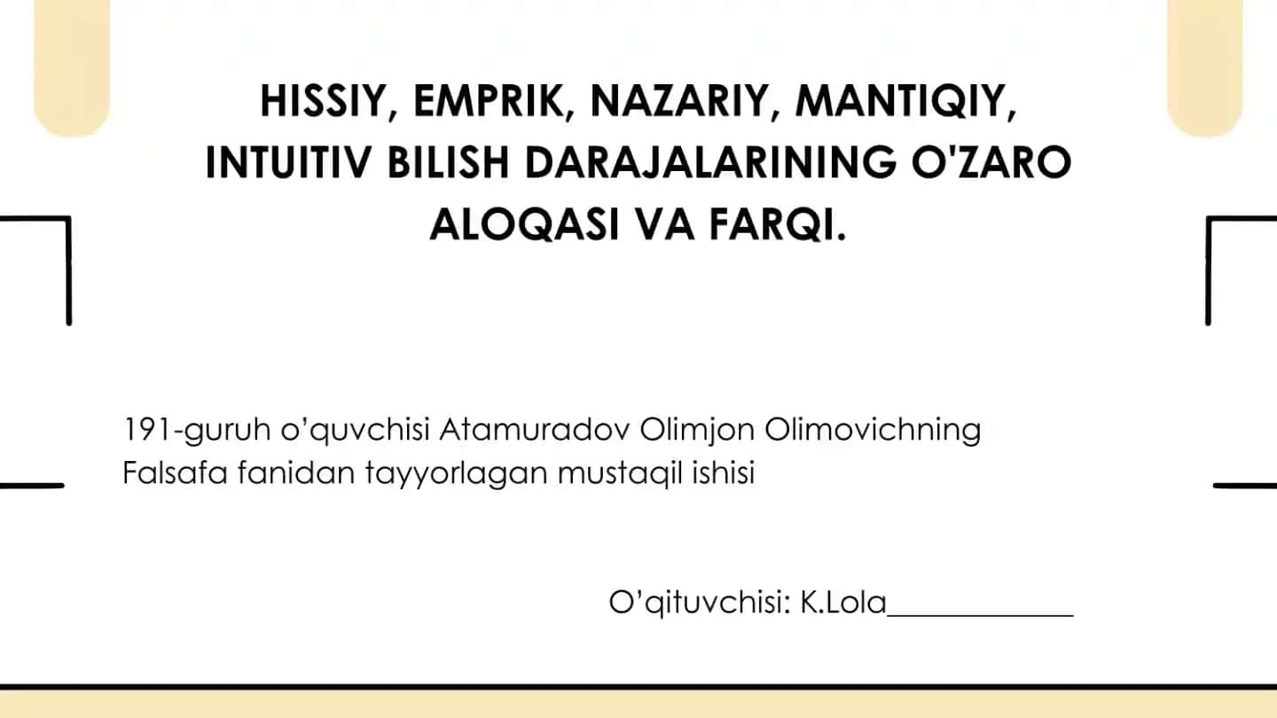 Bilim Darajalari