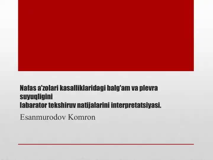 Nafasa’zolarikasalliklari diagnostics