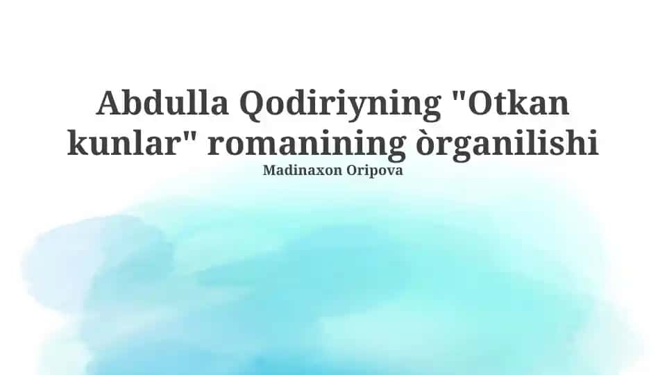 O'tkan Kunlar