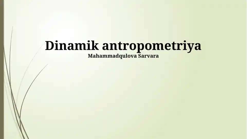 Dinamik antropometriya
