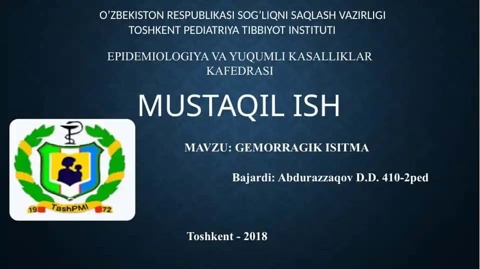 GEMORRAGIK ISITMA