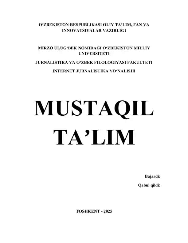 Leksikologiyaning predmeti, maqsadi va vazifalari