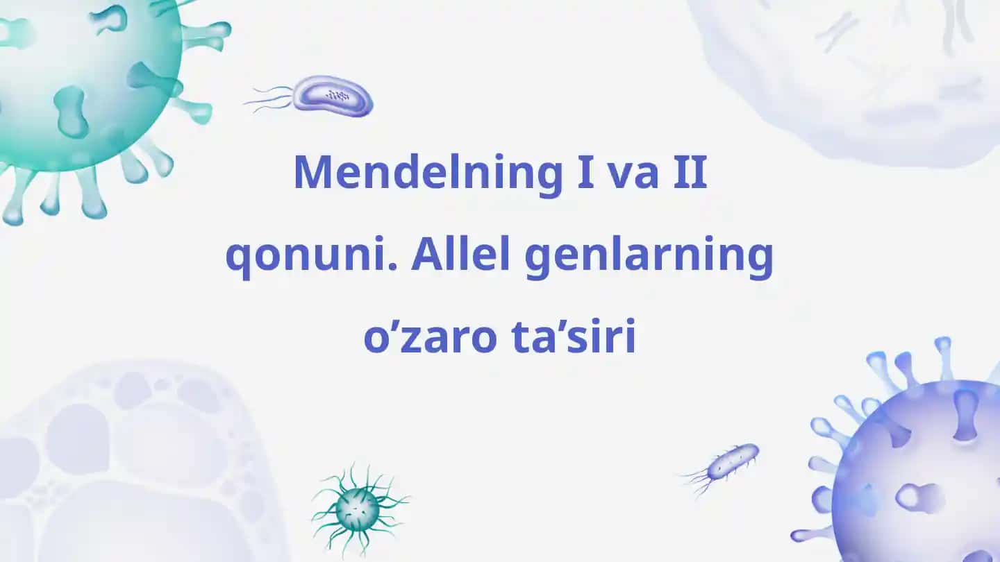 Mendelning I va II qonuni