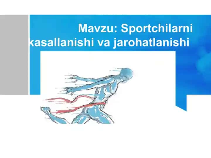 Sportchilarni kasallanishi va jarohatlanishi