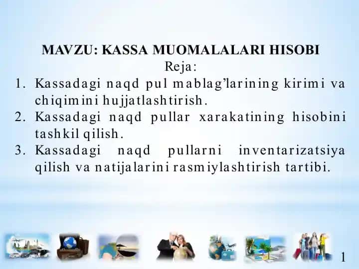 Kassa muomalalari hisobi