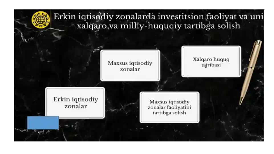 Erkin iqtisodiy zonalarda investitsion faoliyat