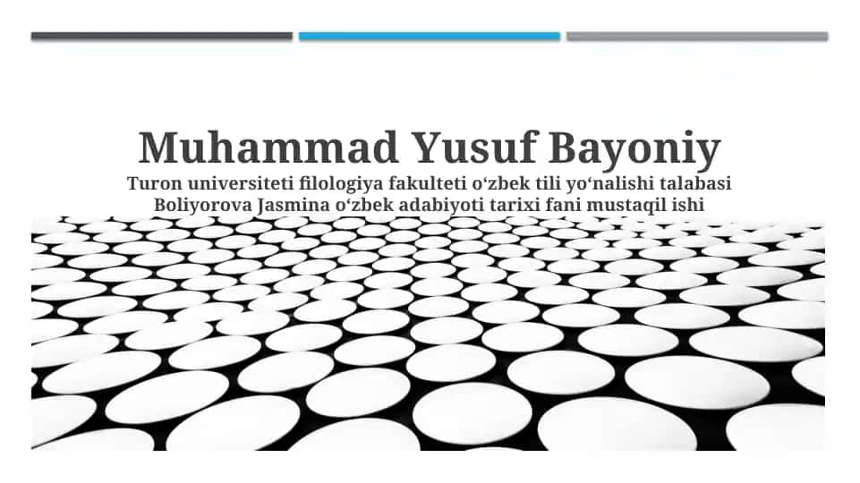 Muhammad Yusuf Bayoniy