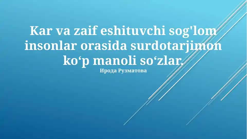 Sog'lom va eshitish qobiliyati zaif odamlarda tarjimon tomonidan ko'p ma'noli so'zlarning qo'llanilishi