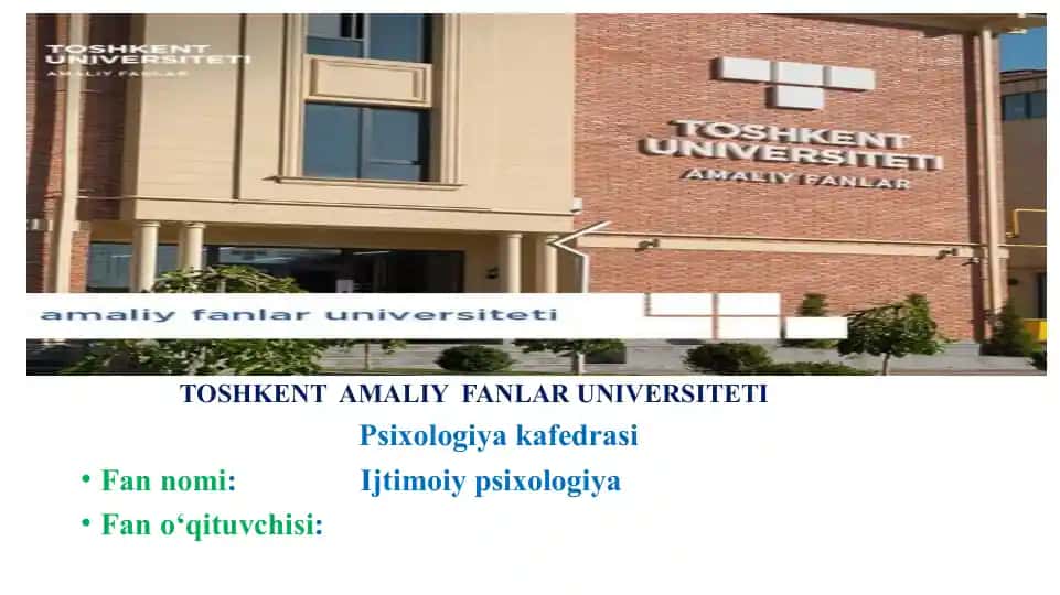 Ijtimoiy psixologiya: Ijtimoiy ustanovkalarni o’zgartirish muammosi