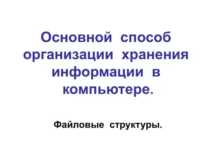 Файловая система