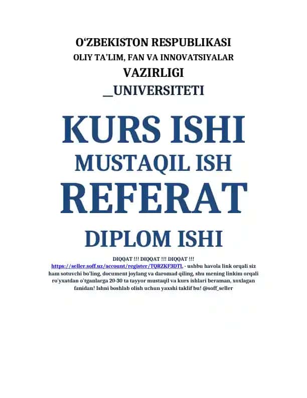 Axborot tizimlarida texnik qurilmalar arxitekturasi