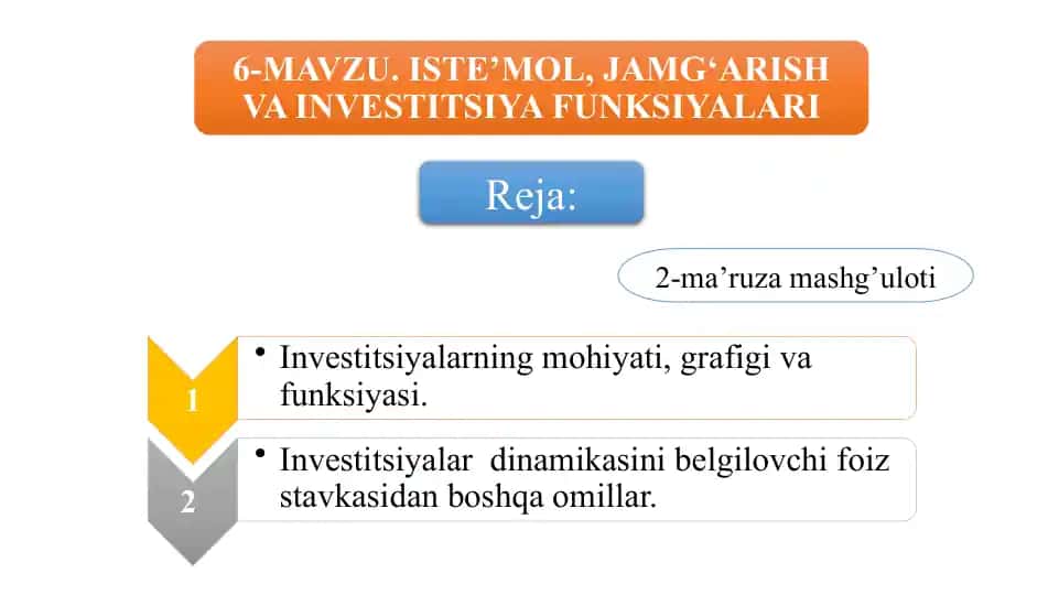 Investitsiyalar