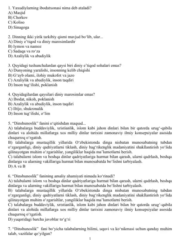 Dinshunoslik