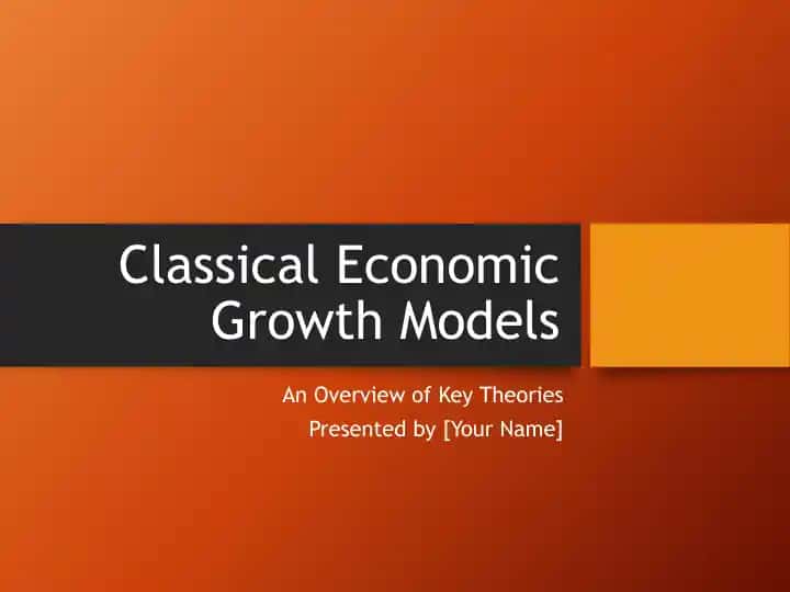 Classical Economic Growth Models