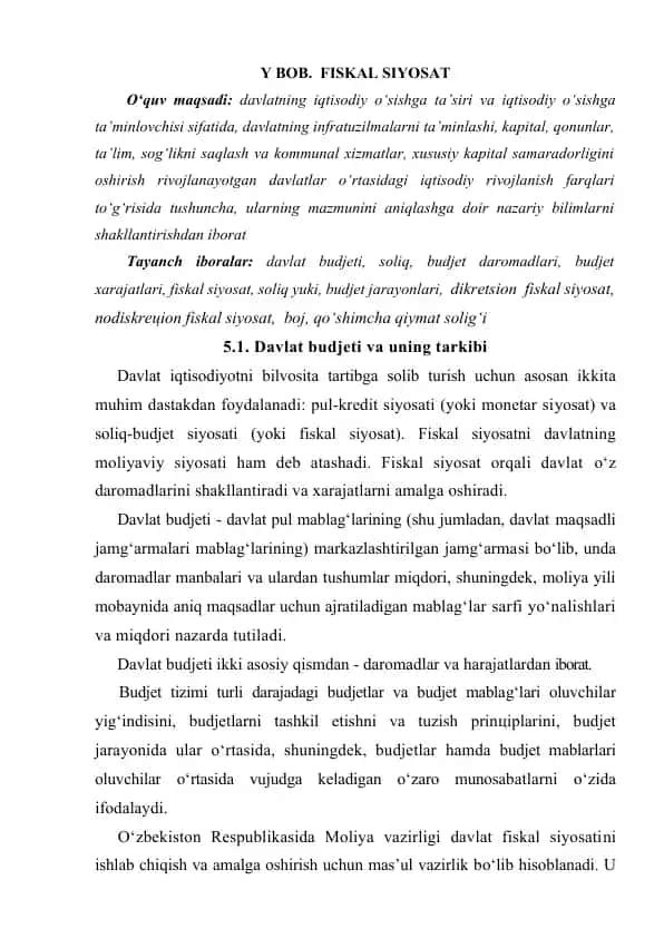 Fiskal siyosat
