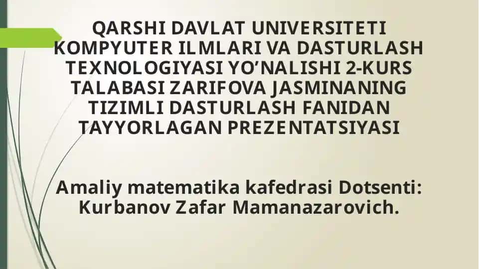 Kompilyator va Uning Tasnifi