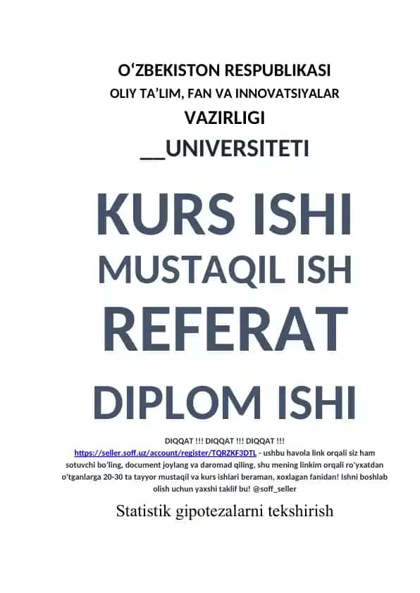 Statistik gipotezalarni tekshirish