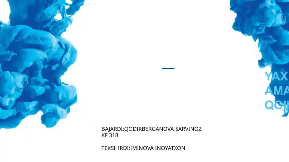 YAXSHI DISTRUBYUTERLIK AMALYOTI(GDP)UMUMIY QOIDALARI VA TALABLARI