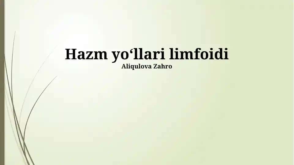 Hazm yoʻllari limfoidi