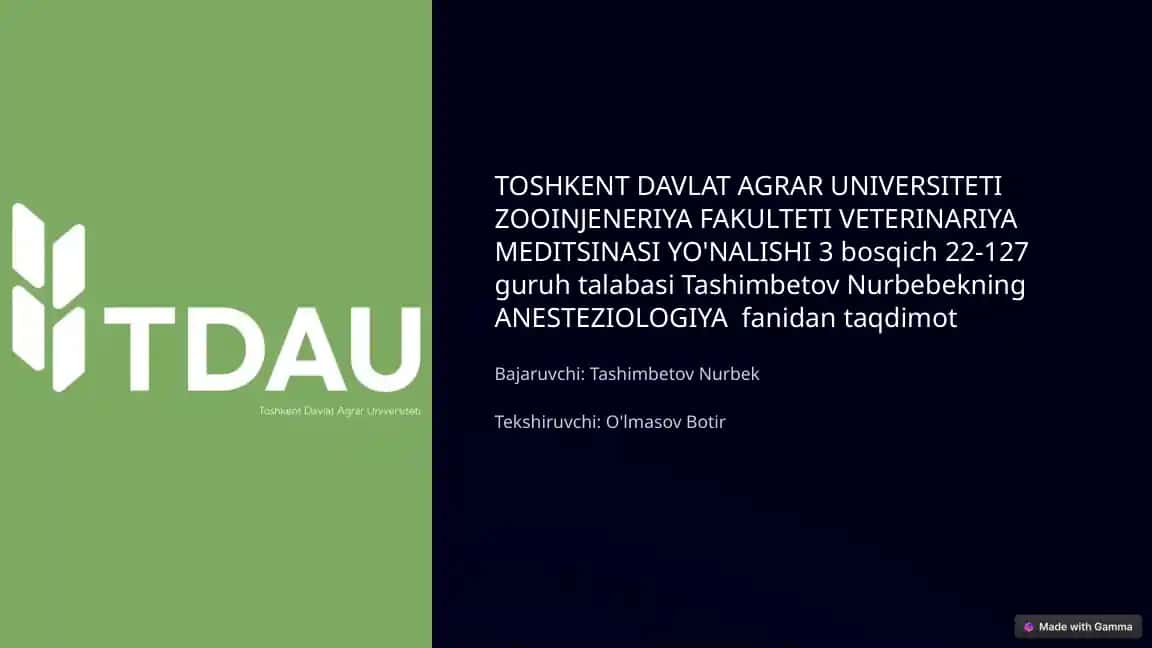 Hayvonlarda Ingalyatsion Narkozda Ishlatiladigan Asboblar