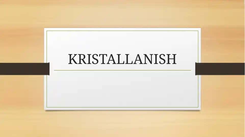 Kristallanish