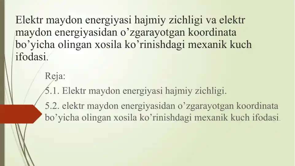 Elektr maydon energiyasi