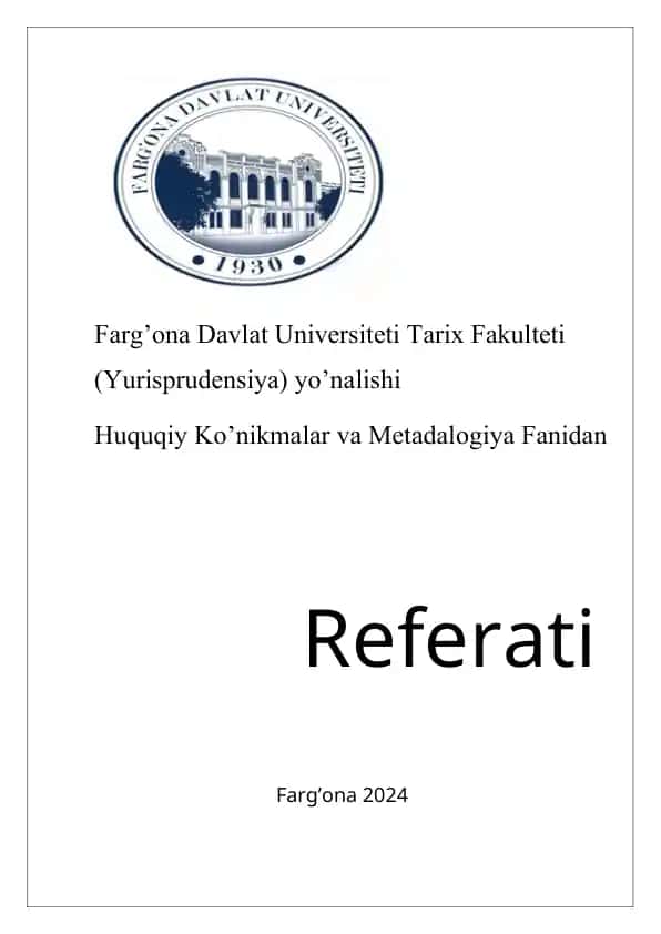 Huquqiy Etika Tushunchasi