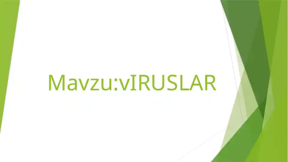 Viruslar