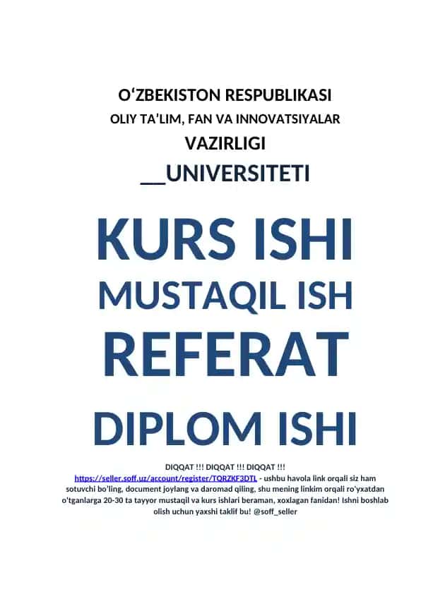 Hind-yevropa tili bo‘yicha referat