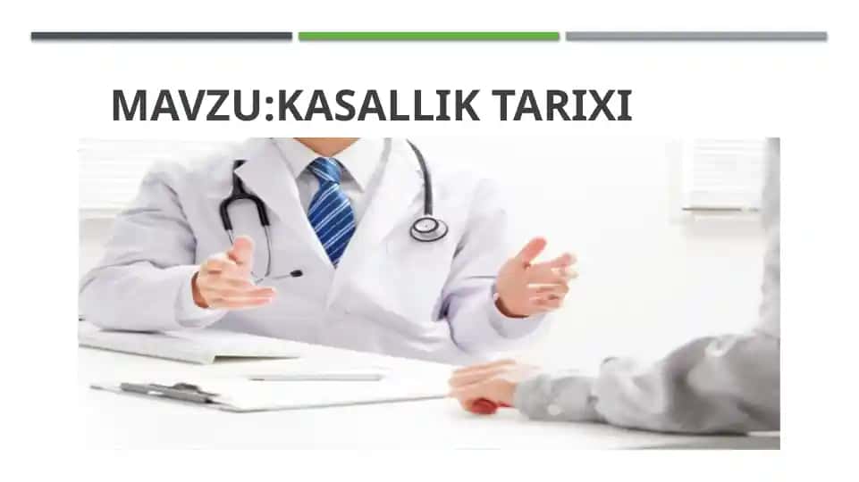 Kasallik Tarixi