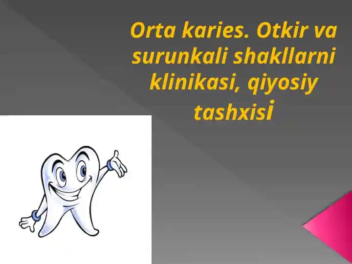 O’rta kariyes klinikasi