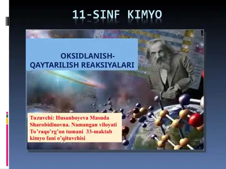 OKSIDLANISH-QAYTARILISH REAKSIYALARI
