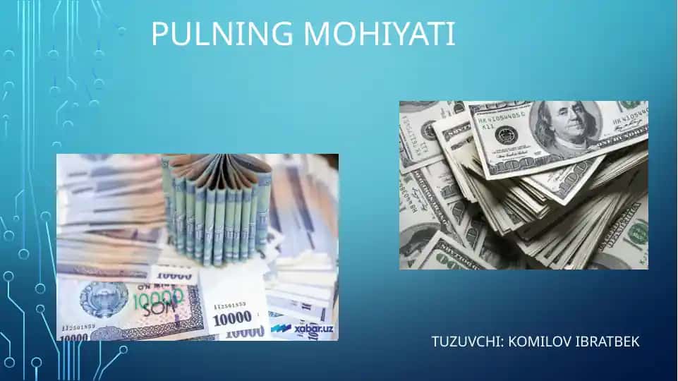 Pulning mohiyati
