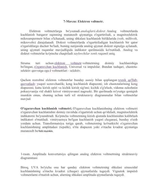Elektron voltmetr