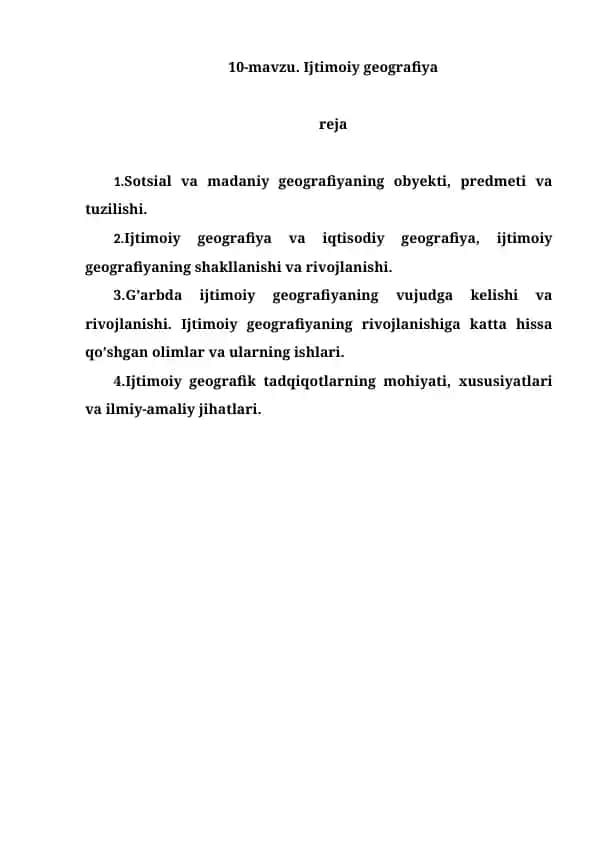Ijtimoiy geografiya