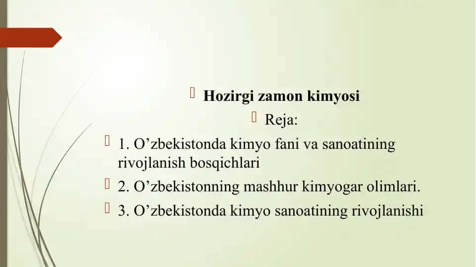 O‘zbekiston kimyosi