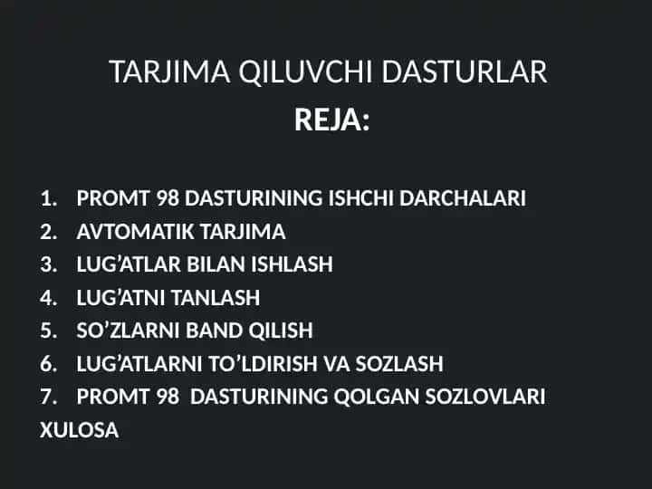 Promt98 dasturi