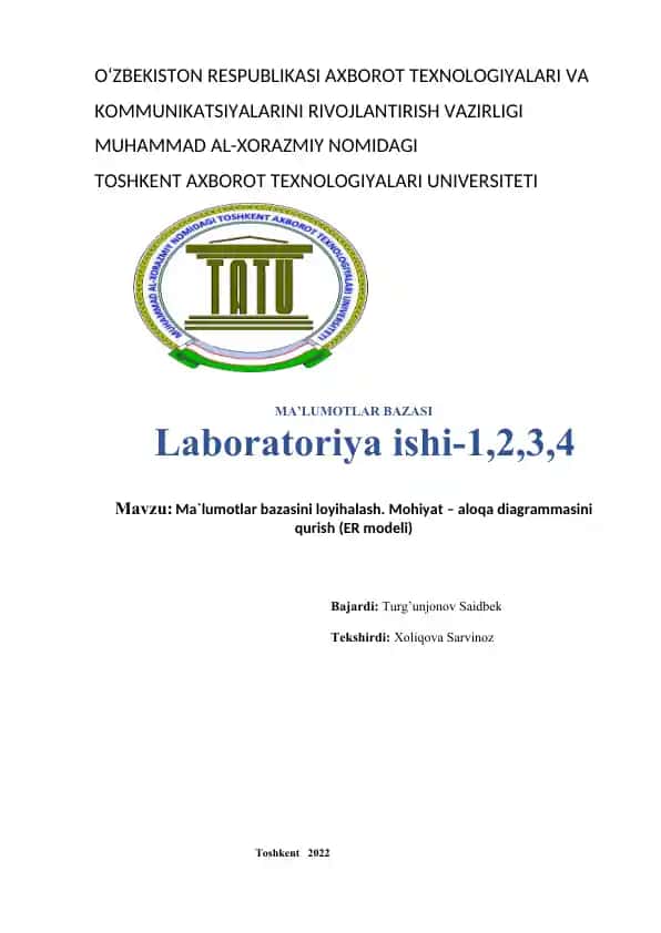 Ma’lumotlar bazasi