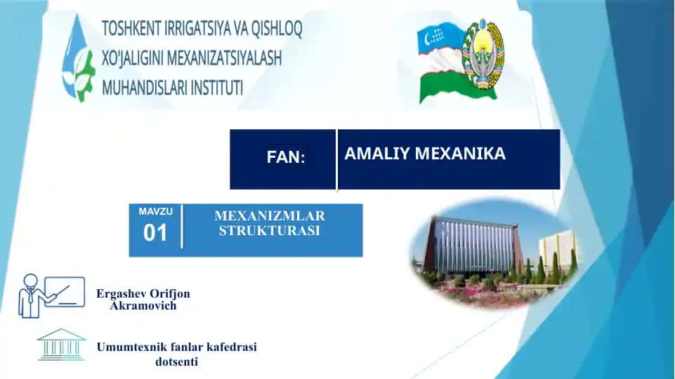 MEXANIZMLAR STRUKTURASI
