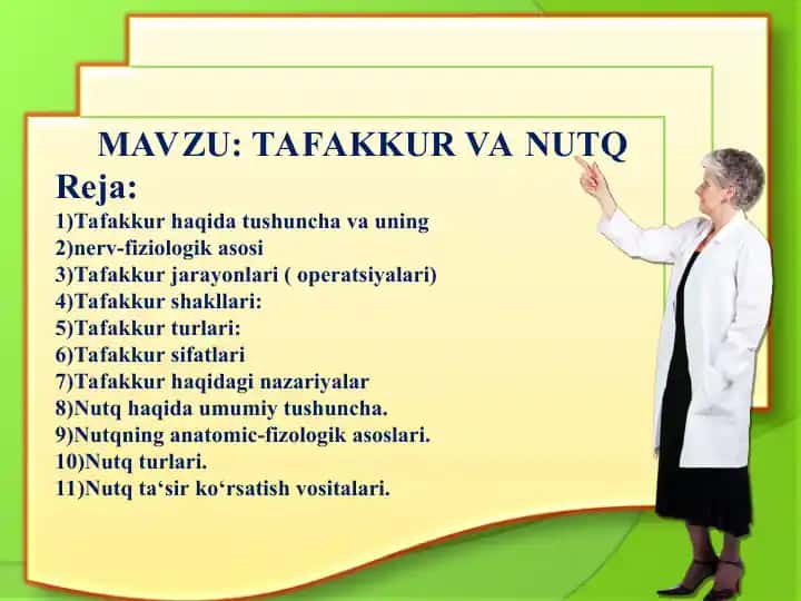 TAFAKKUR VA NUTQ