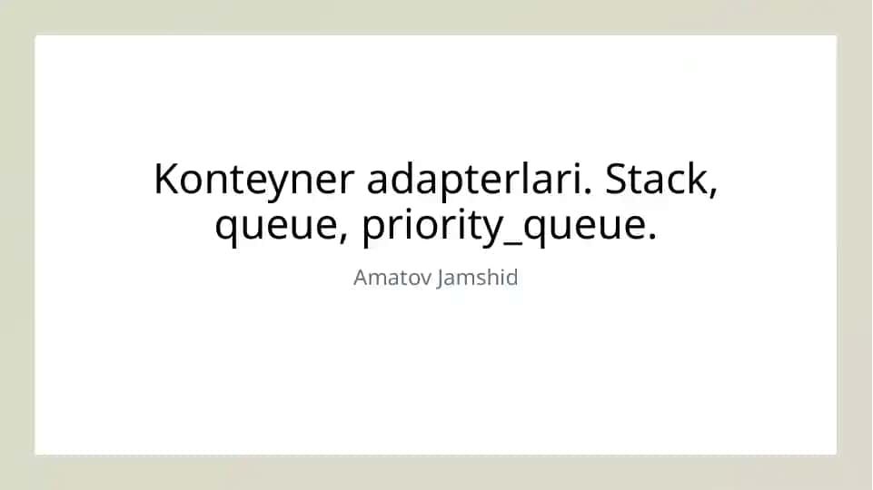 Konteyner adapterlari
