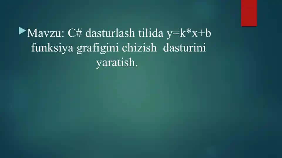 Grafik chizish dasturi C# tilida
