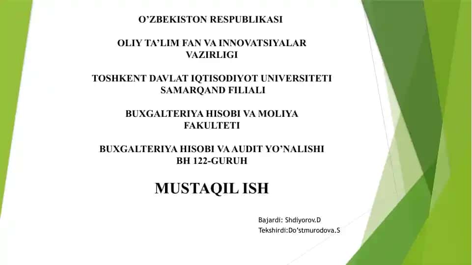 Mikrokredit tashkilotlari faoliyati