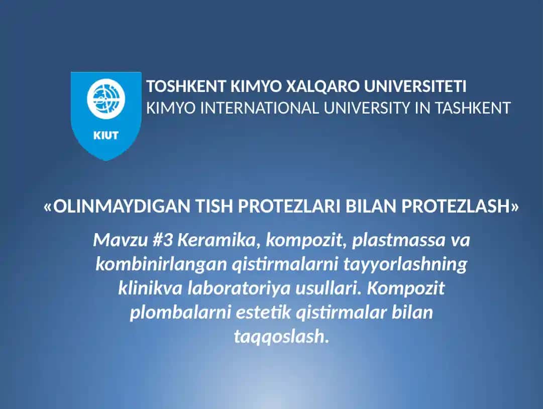 Keramika, kompozit, plastmassa vakombinirlangan qistirmalar
