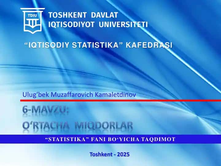 Amaliy statistika