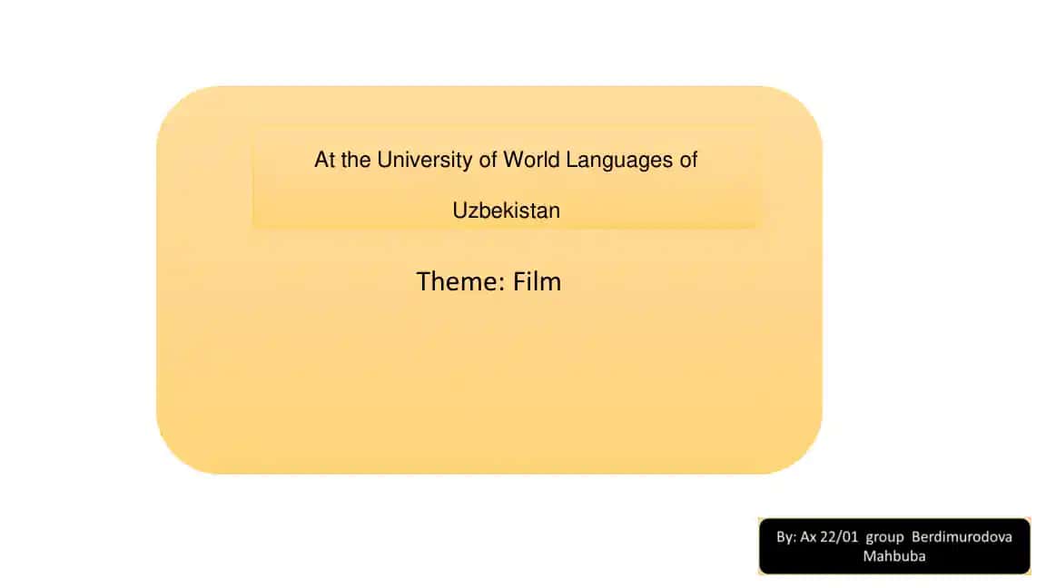 The World of Film: An Overview