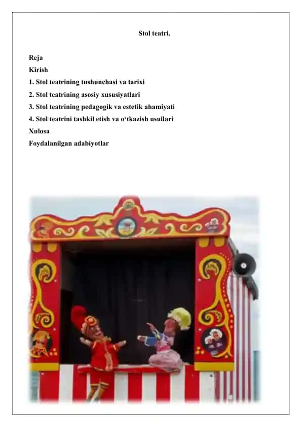 Stol teatri