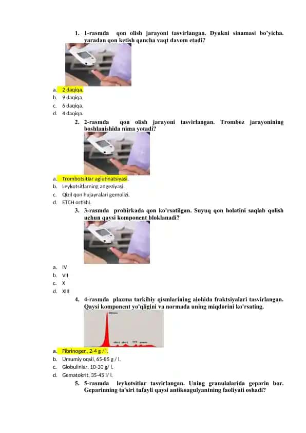 Trombozning radiologik diagnostikasi